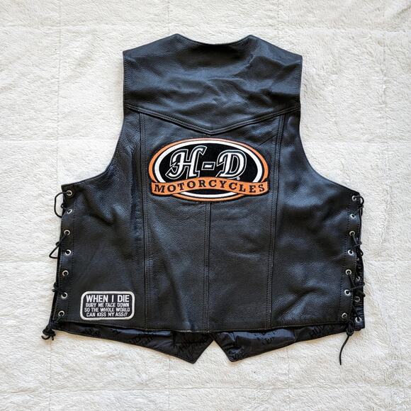 Hudson Leather Mens Vintage 2005 Sturgis Harley Davidson - Picture 5 of 10
